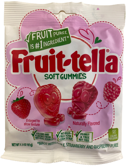 Fruitella soft gummies package