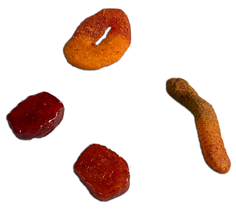 Jovy chili candies unwrapped