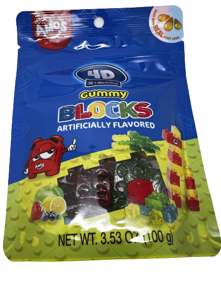 4D gummy Blocks package