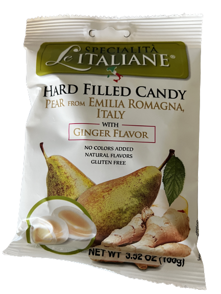 Specialita Le Italiane pear with ginger candy package 
