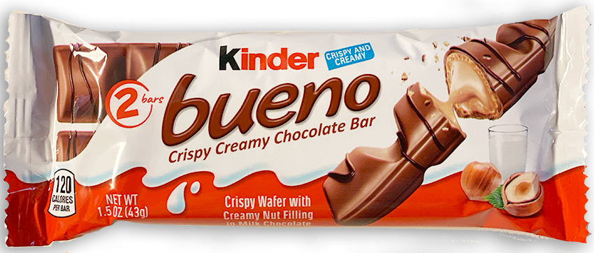 Kinder Bueno is. . . wait for it . . . good.