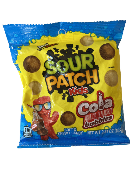 Sour Patch Kids Cola bubbles package