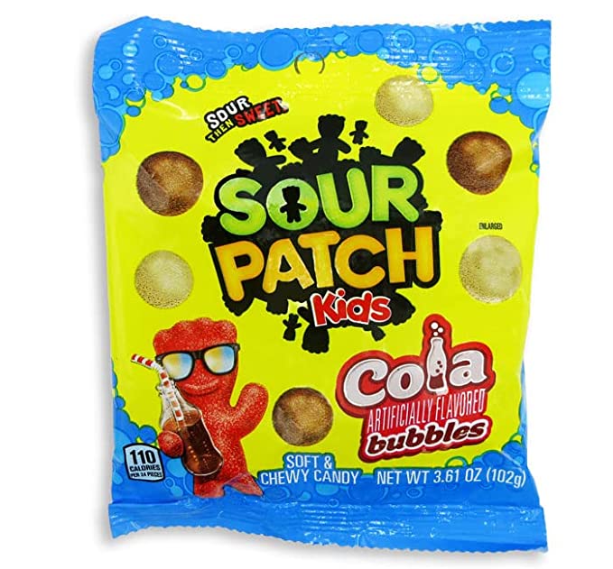 Sour patch kids bubbles package