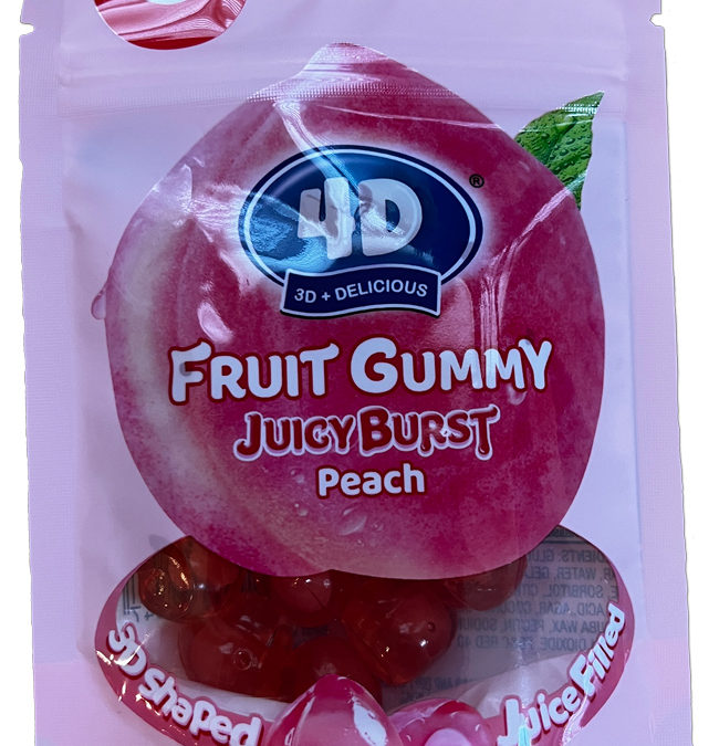 Amos 4D Fruit Gummy Juicy Burst Peach