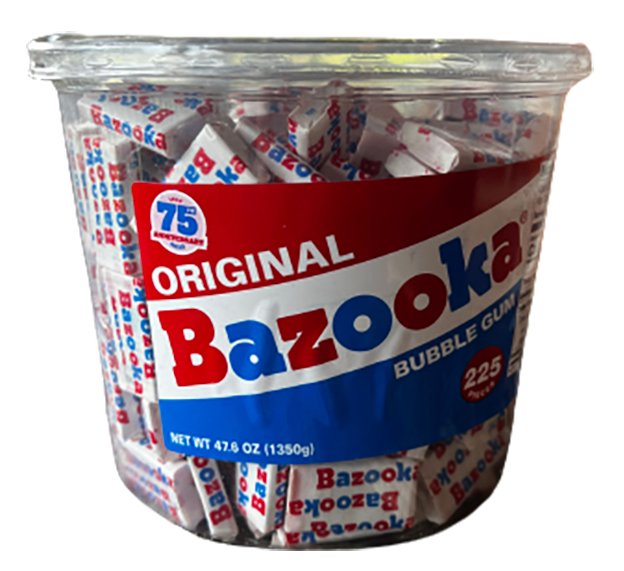 Bucket o' Bazooka gum