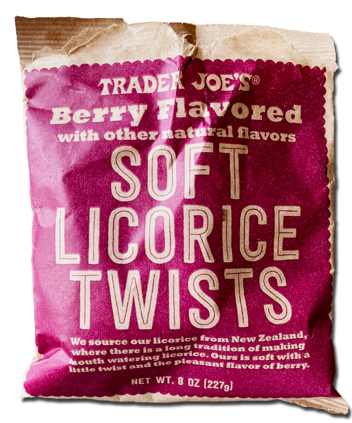 Trader Joe’s Berry Soft Licorice Twists.