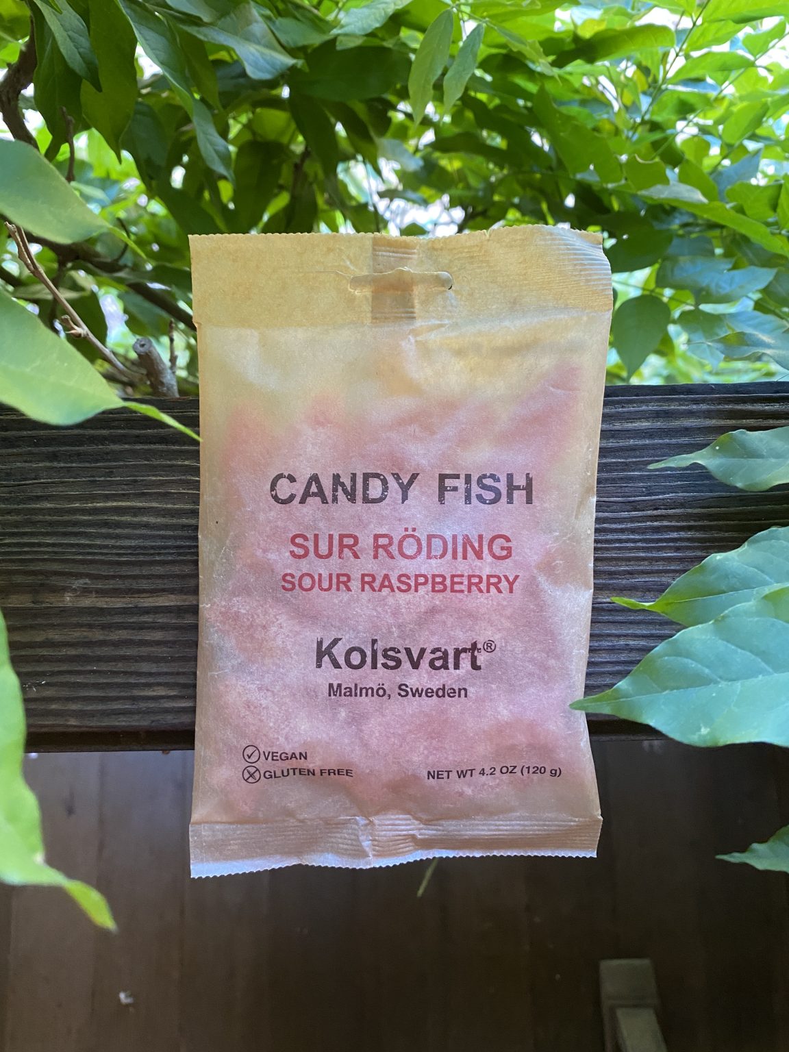 Kolsvart Sour Raspberry Candy Fish Candy Gurus