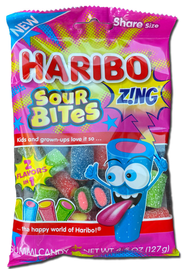 Haribo Sour Bits Zing! package