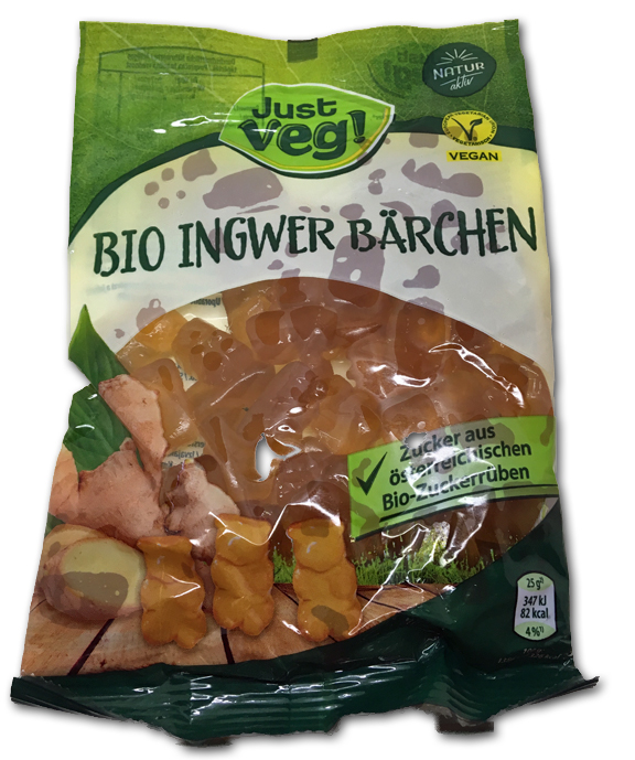 Bio Ingwer Barchen: Vegetarian ginger gummy bears