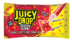 Juicy Drop Taffy: Goo on a Stick! (of candy)