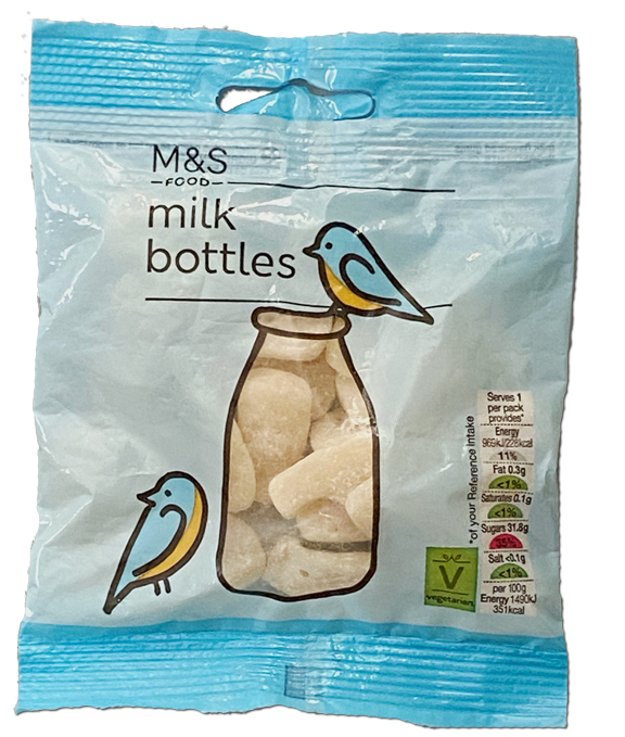 M S Milk Bottle package