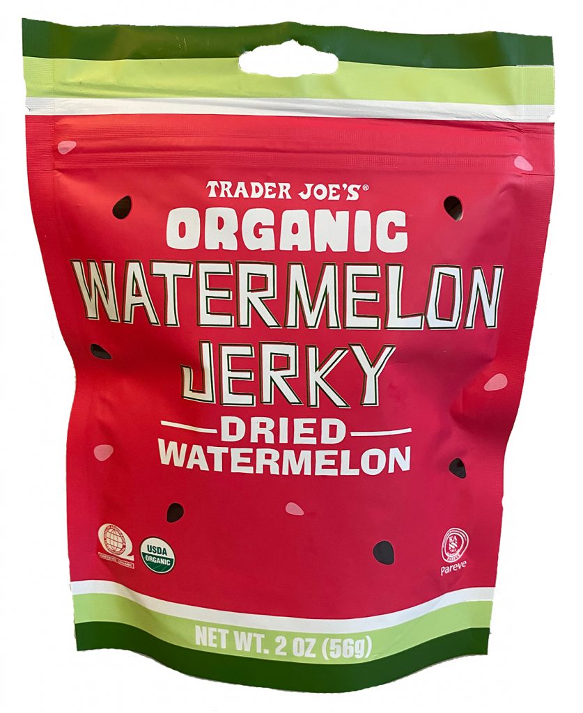 Watermelon jerky package from Trader Jow's