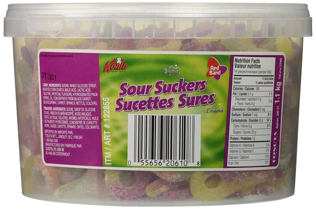 Bucket of Sour Suckers