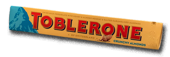 Toblerone, Crunchy almonds 360g, made by Toblerone - chocolate