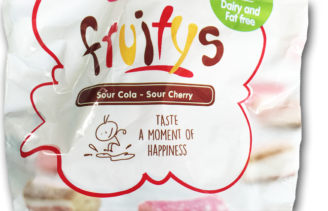 Carmel Fruitys: Sour Cola & Sour Cherry