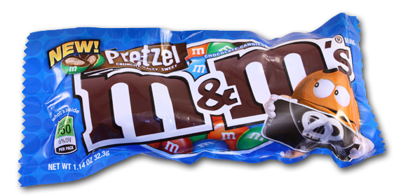 Pretzel M&Ms - Candy Blog